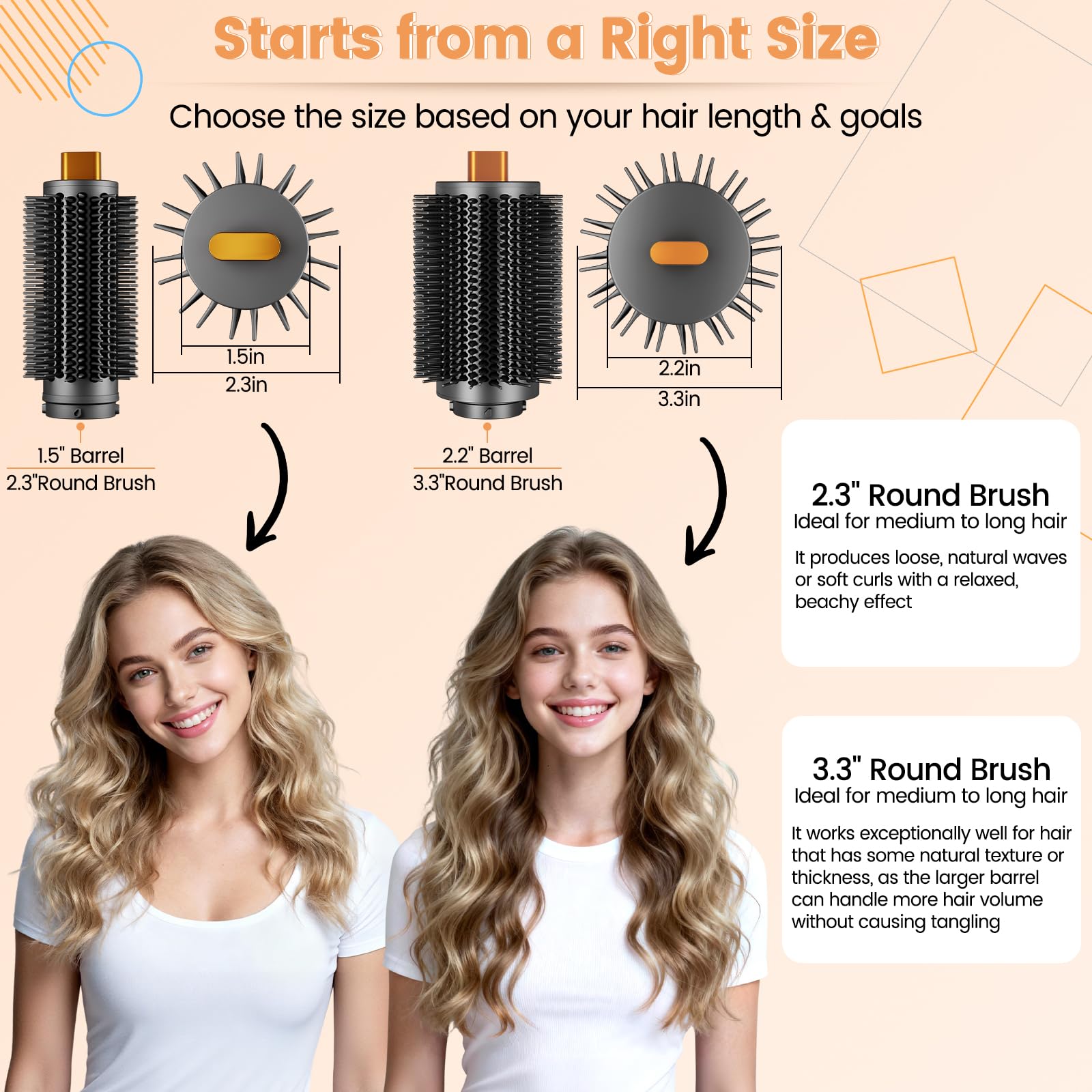 YTCHYYSK square-top grip design enhances comfort during styling.