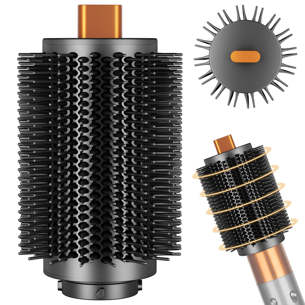 YTCHYYSK round brush attachment for Dyson Airwrap, top view showing large head for volume.