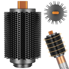 YTCHYYSK round brush attachment for Dyson Airwrap, top view showing large head for volume.