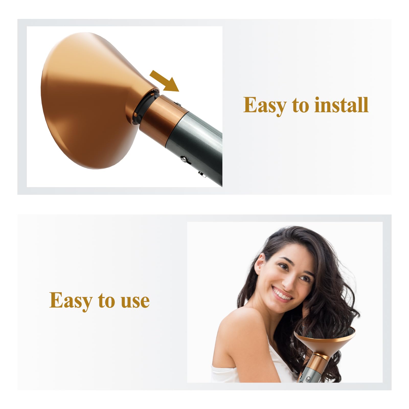 YTCHYYSK diffuser enhances curl volume and definition with consistent airflow.