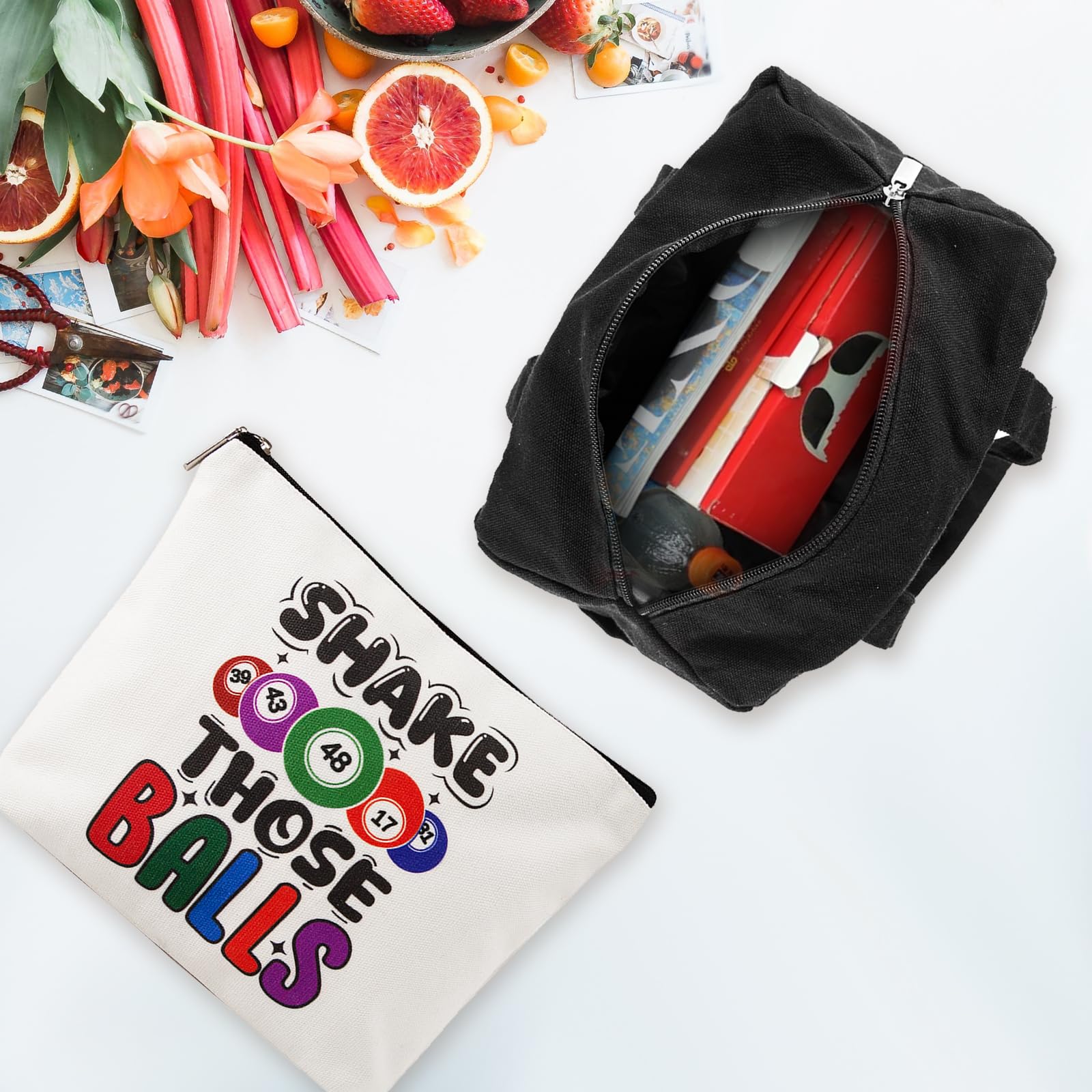 YTDYQFLZH spacious bingo bag fits daubers, tickets, and accessories comfortably.
