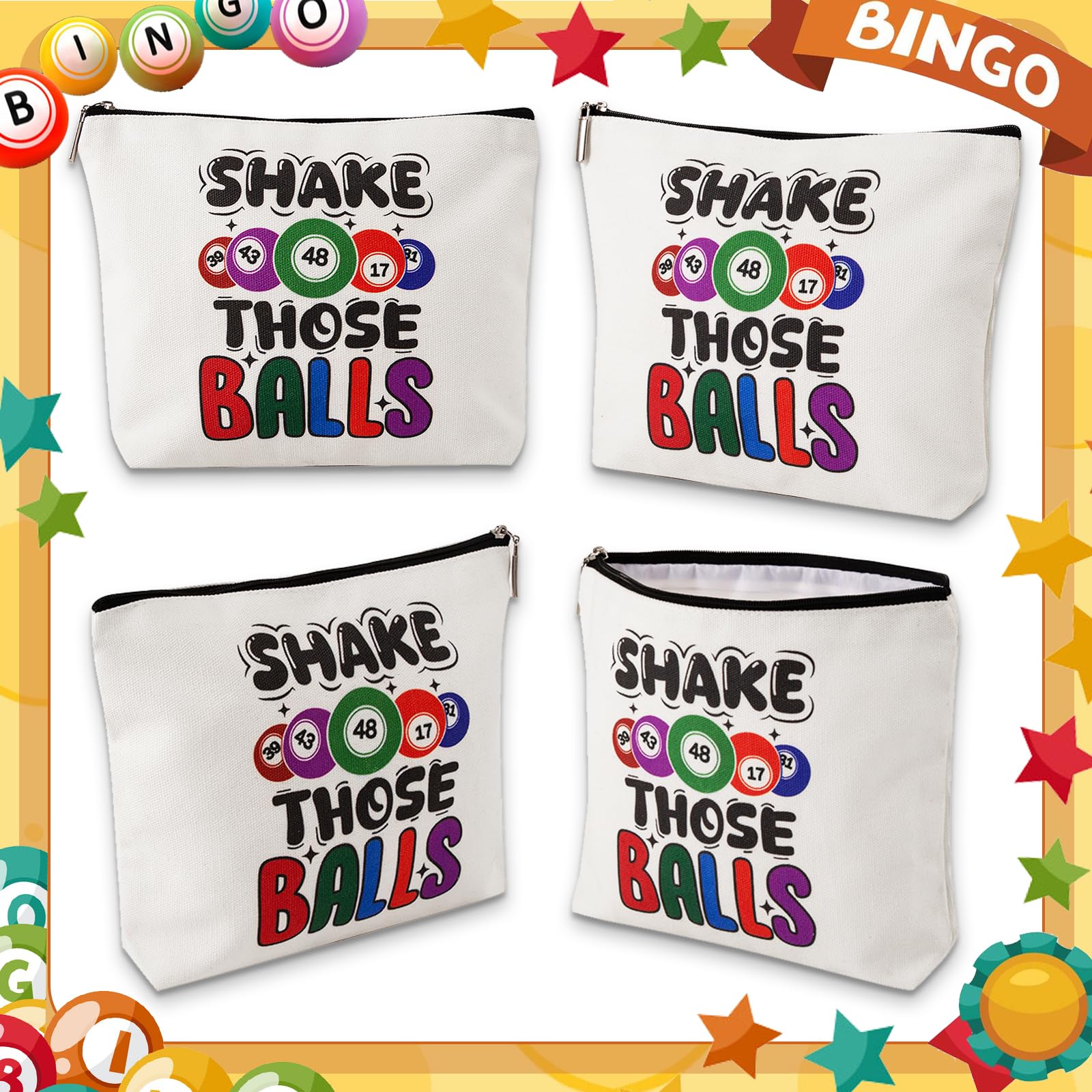 YTDYQFLZH bingo daubers tote offers lightweight convenience for on-the-go essentials.