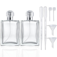 YU FENG square glass perfume bottle empty 100ml ready for fragrance.