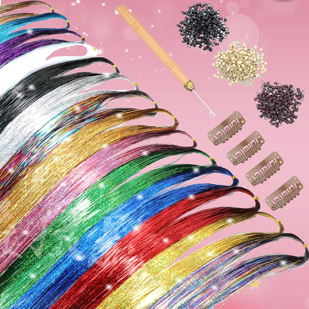 YUBTY heat-resistant tinsel at 48 inches offers versatile looks.