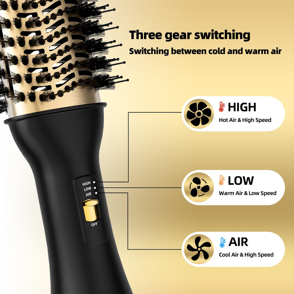 Yucafy nylon pins and tufted bristles prevent tangles and boost shine