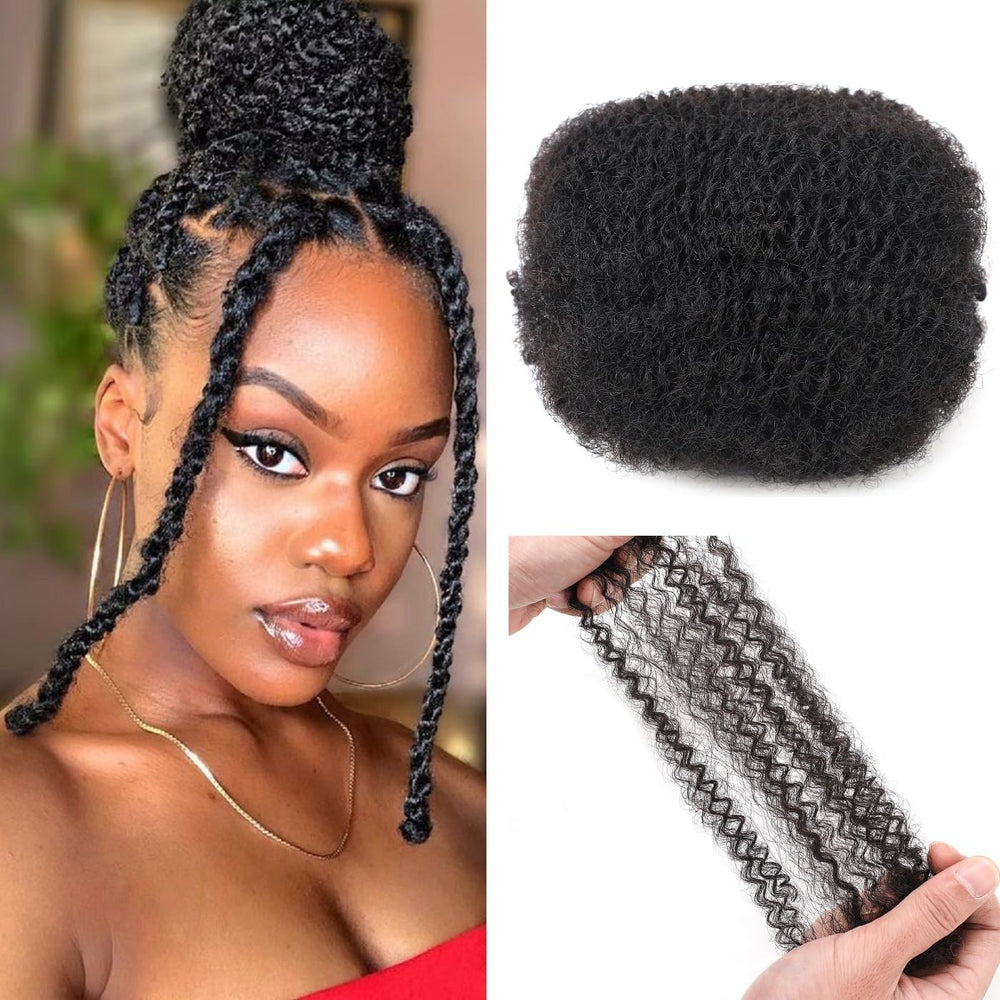 YuDragonFt Afro Kinky Bulk for braiding and creative styles