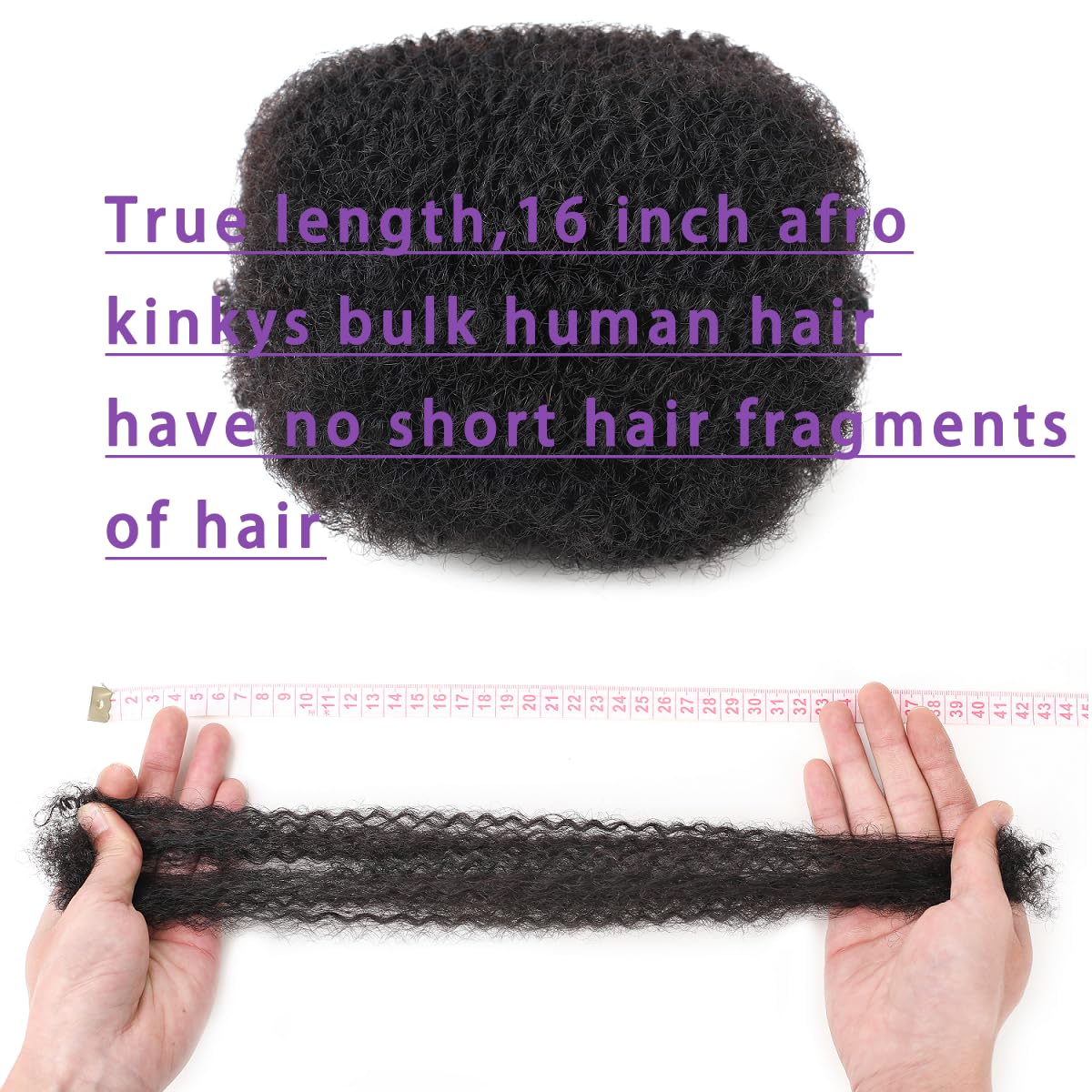 YuDragonFt Afro Kinky Bulk for loc repair and patching