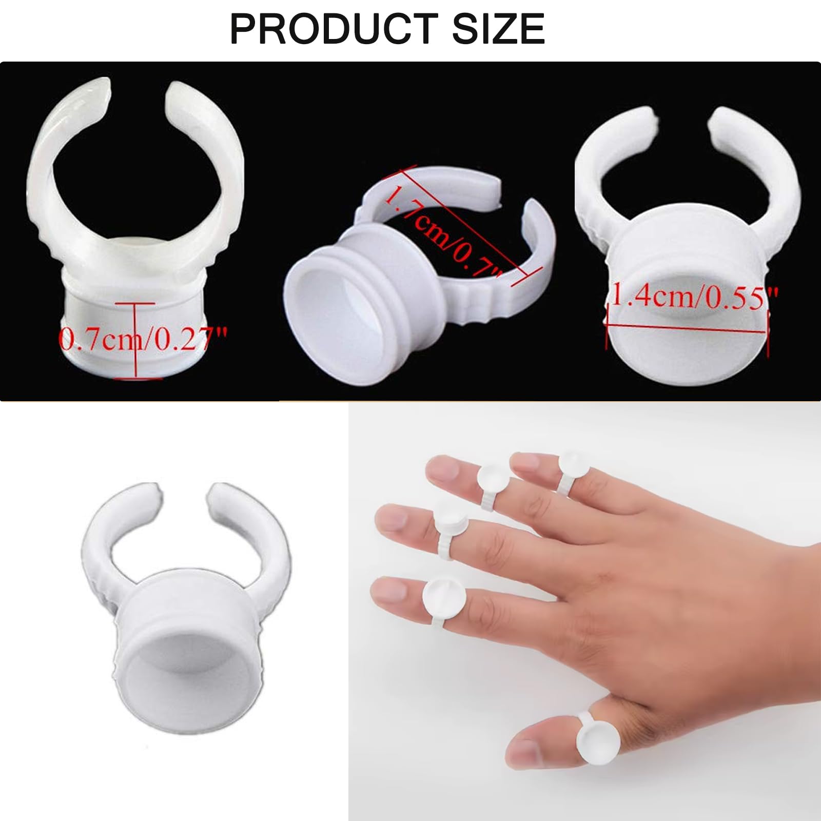 Yuelong adjustable glue rings fit any finger, keeping tools steady during procedures.