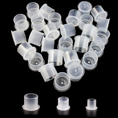 Yuelong ink cups with base, small size 11, clear view of contents