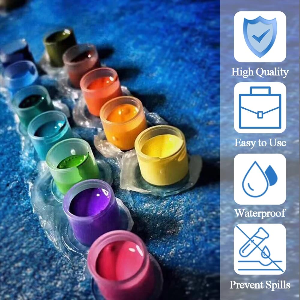 Yuelong ink cups with base, transparent view for monitoring