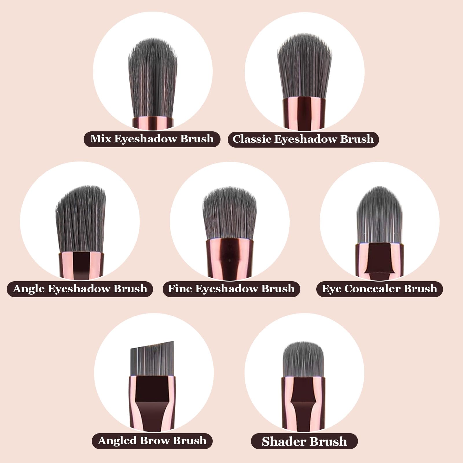 YUE SHEN NAN angled eyebrow brush for defining brows with control.