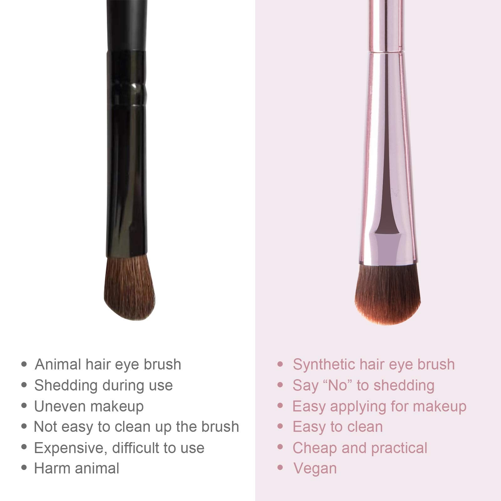 YUESHENNAN soft synthetic bristles for smooth, odor-free application