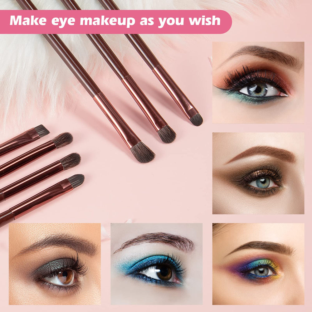 YUE SHEN NAN wood-handle makeup brush for comfortable grip.