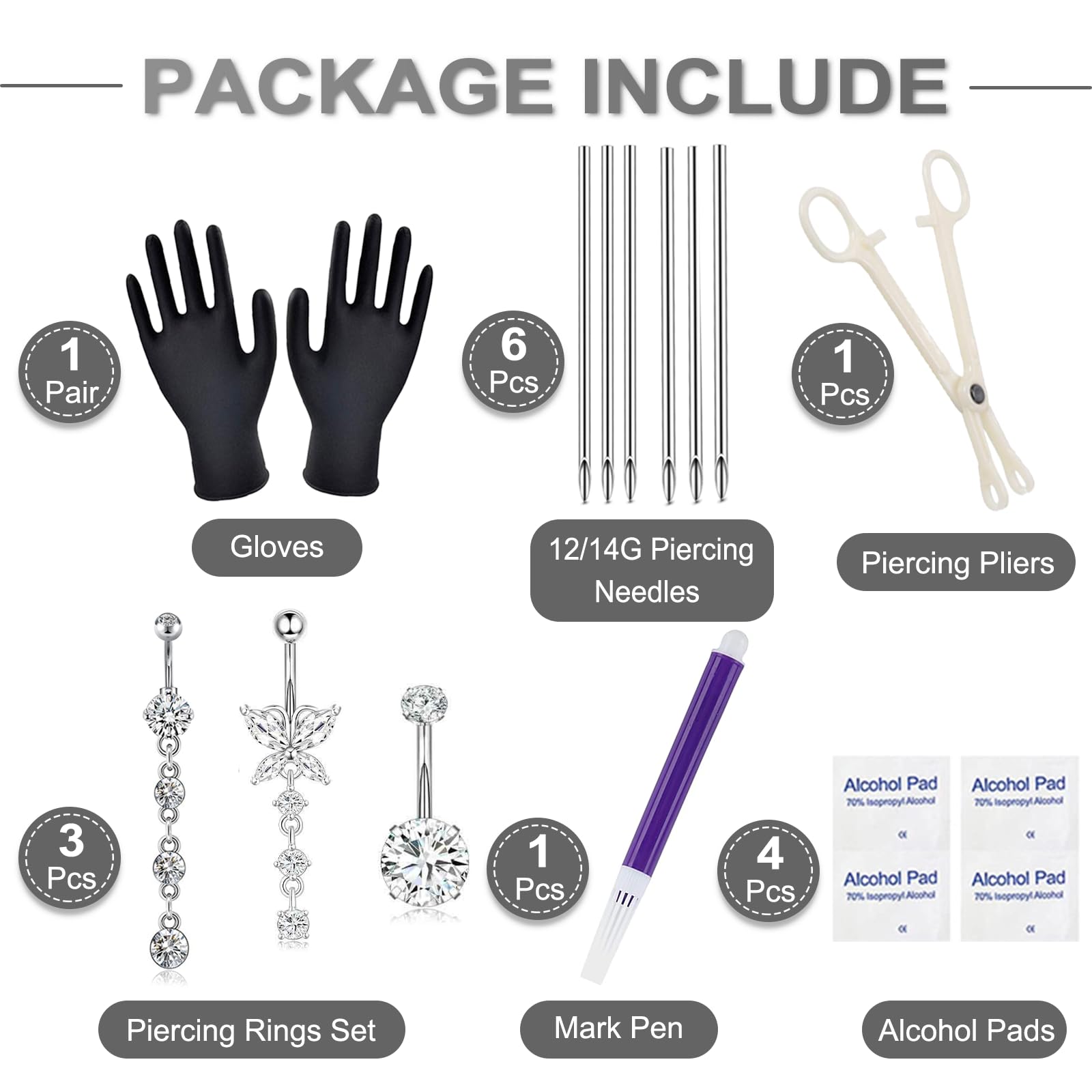 Yugui piercing needles 12G-14G enable precise, controlled entry