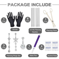 Yugui piercing needles 12G-14G enable precise, controlled entry