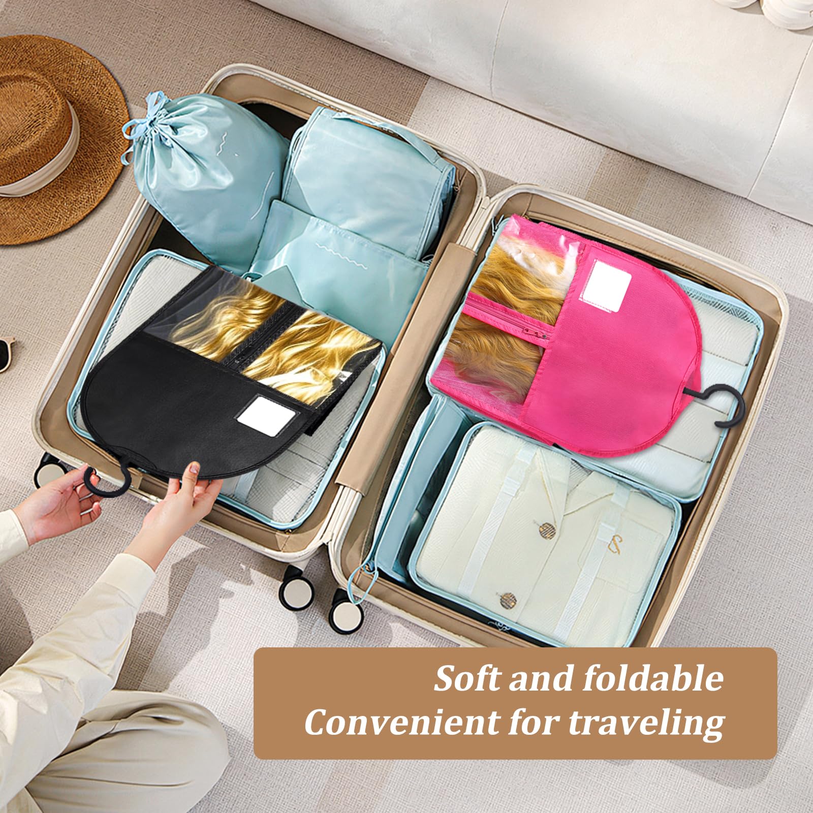 YUJIASH durable zipper keeps contents secure at home or on travel