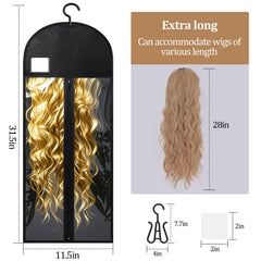 YUJIASH wig bag nonwoven material promotes breathable, dust-free storage