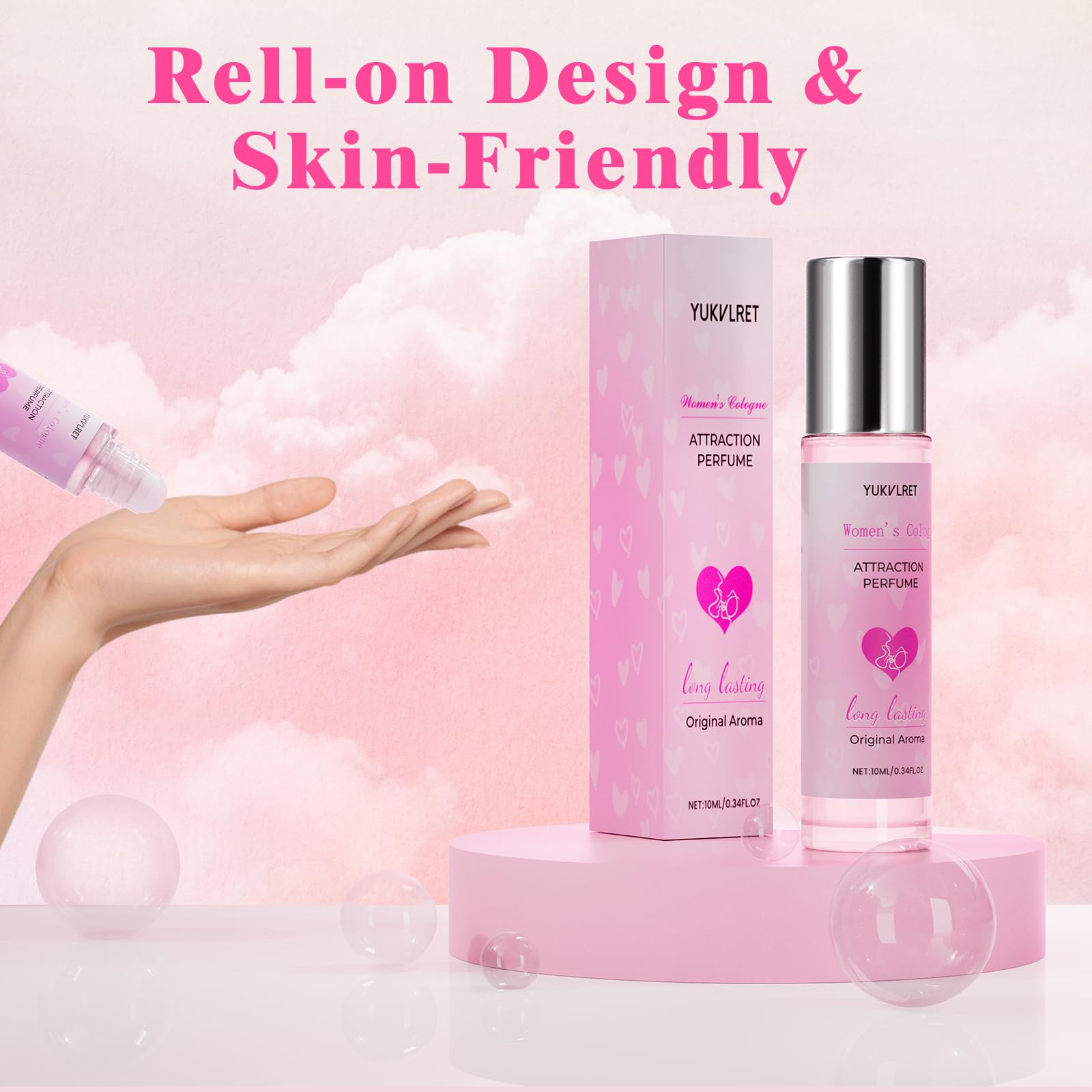 YUKVLRET rollerball design enables precise, non-greasy scent application