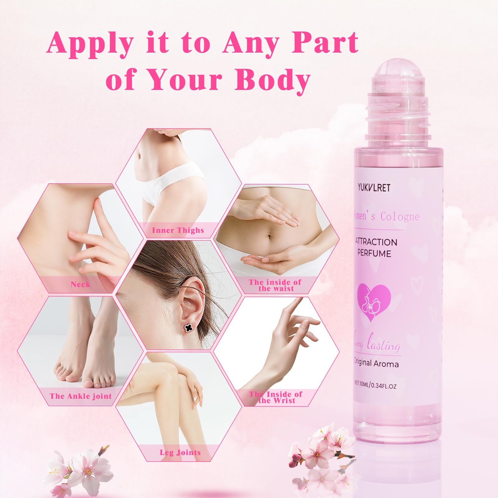 YUKVLRET travel-size perfume fits in purse for on-the-go refreshment