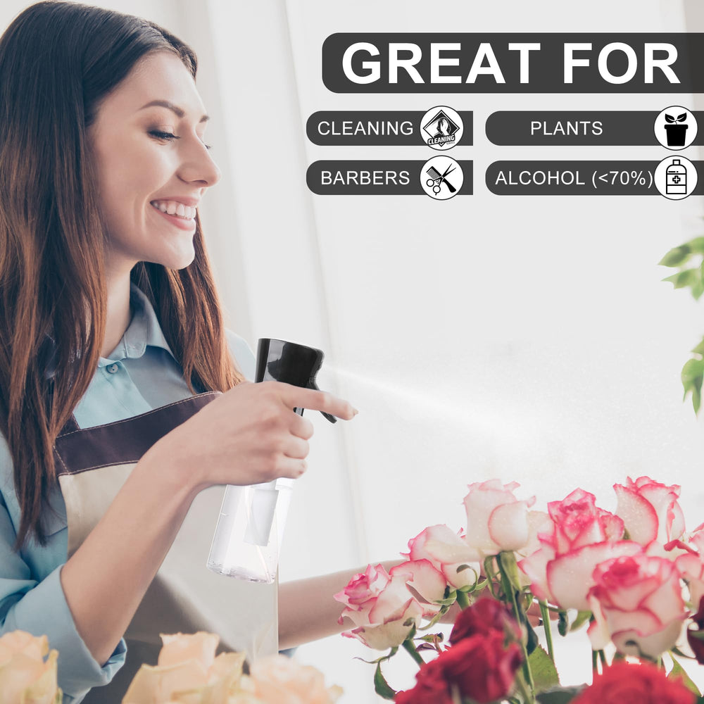 YULING-X black and white spray bottle highlights compact, versatile capacity.