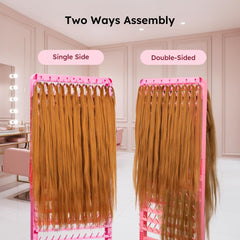 Yumkfoi snap-on assembly braiding rack enables fast setup and simple storage.