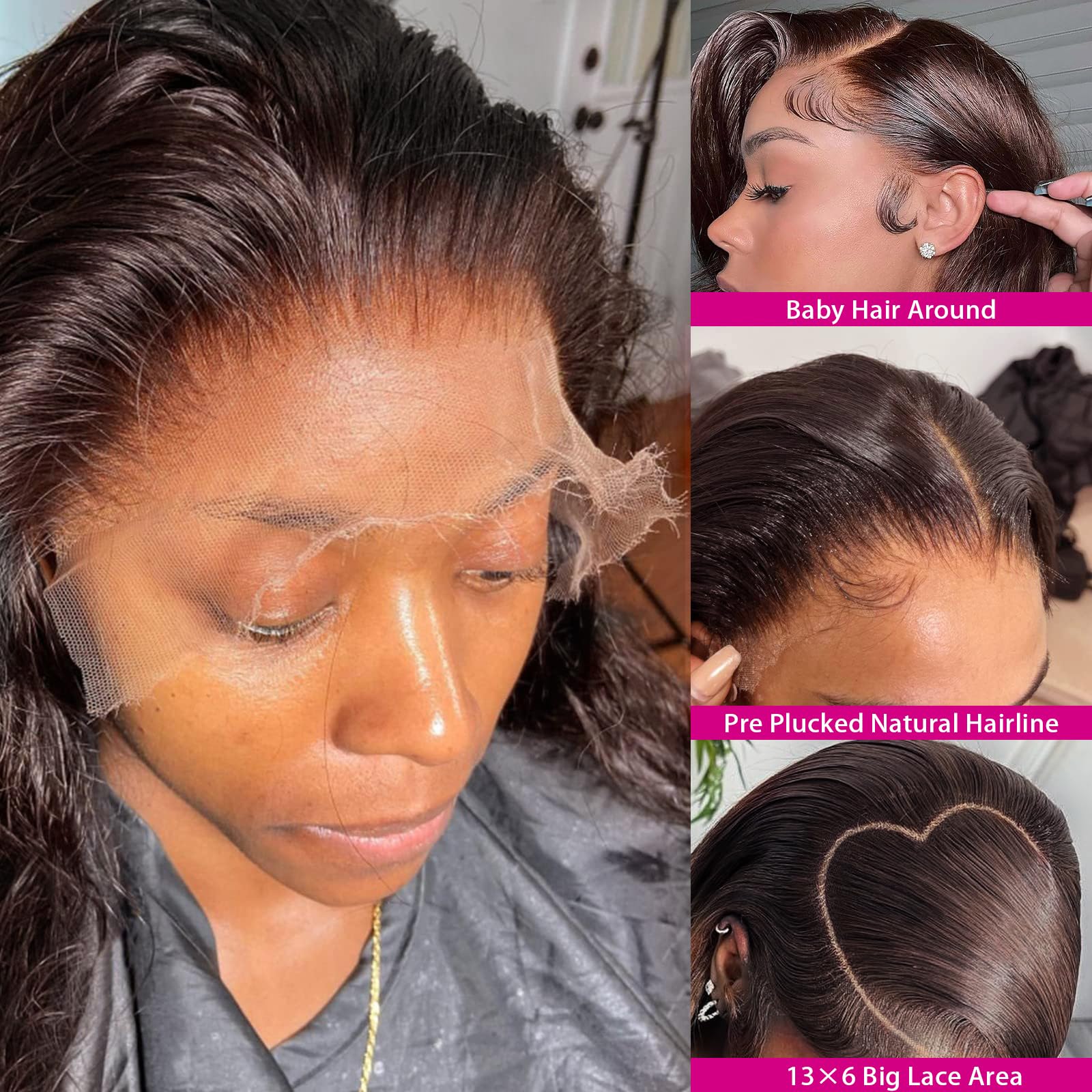 Yumkot lace front wig with 180% density for fuller volume