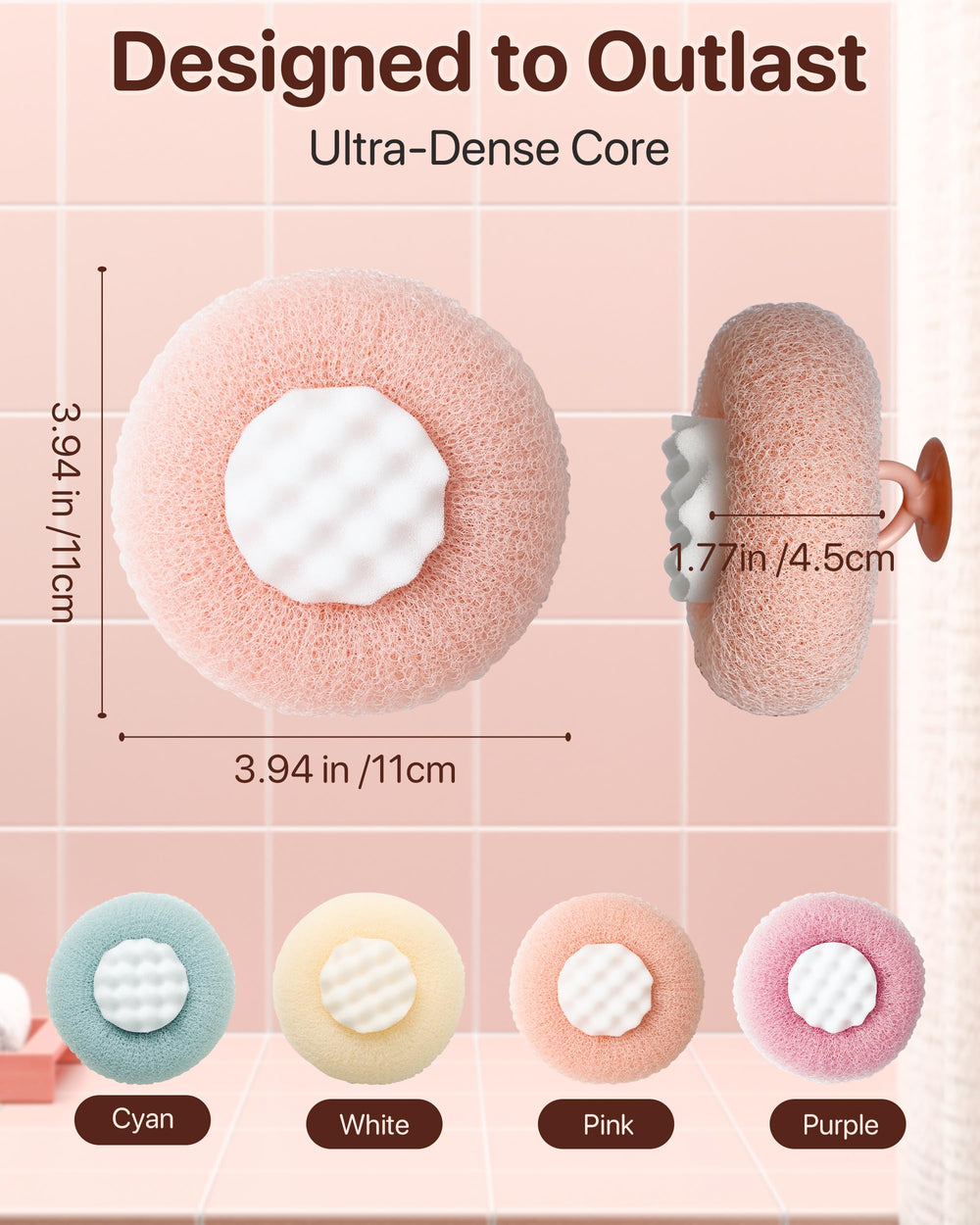 Accesorios de baño YUMMIS con ventosa para organización.