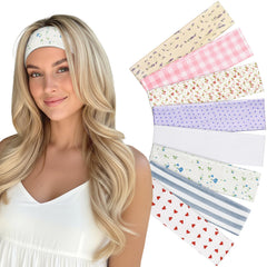 Diadema Yunaking con ditsy florales para un look femenino y sofisticado.