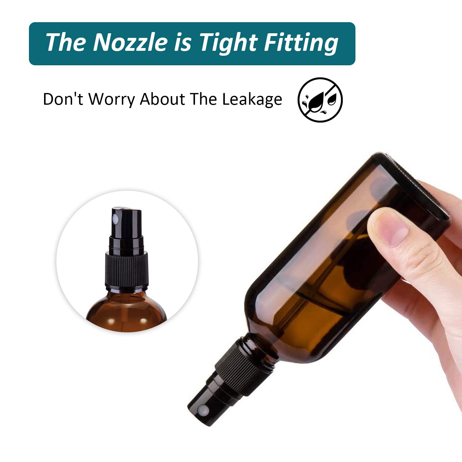 Travel-friendly spray bottle shown for on-the-go aromatherapy.