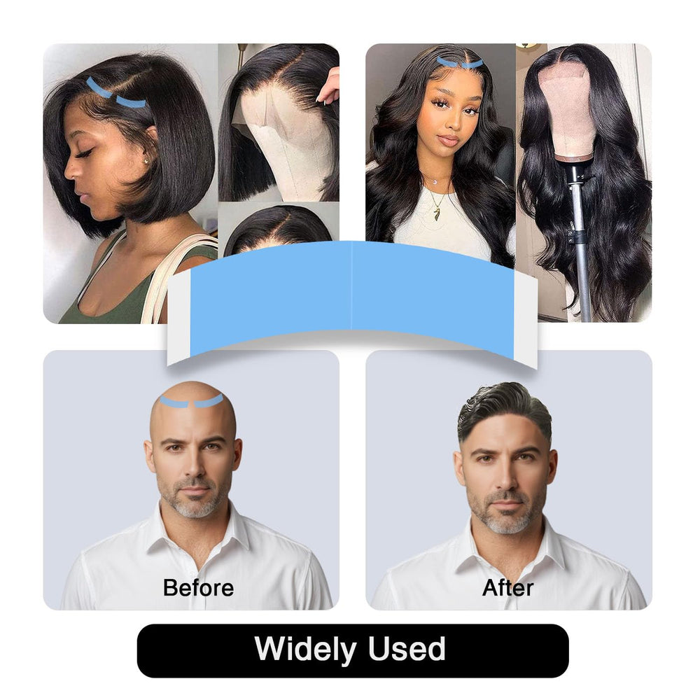 Yunle durable wig tape for hairpieces offers easy, secure application.