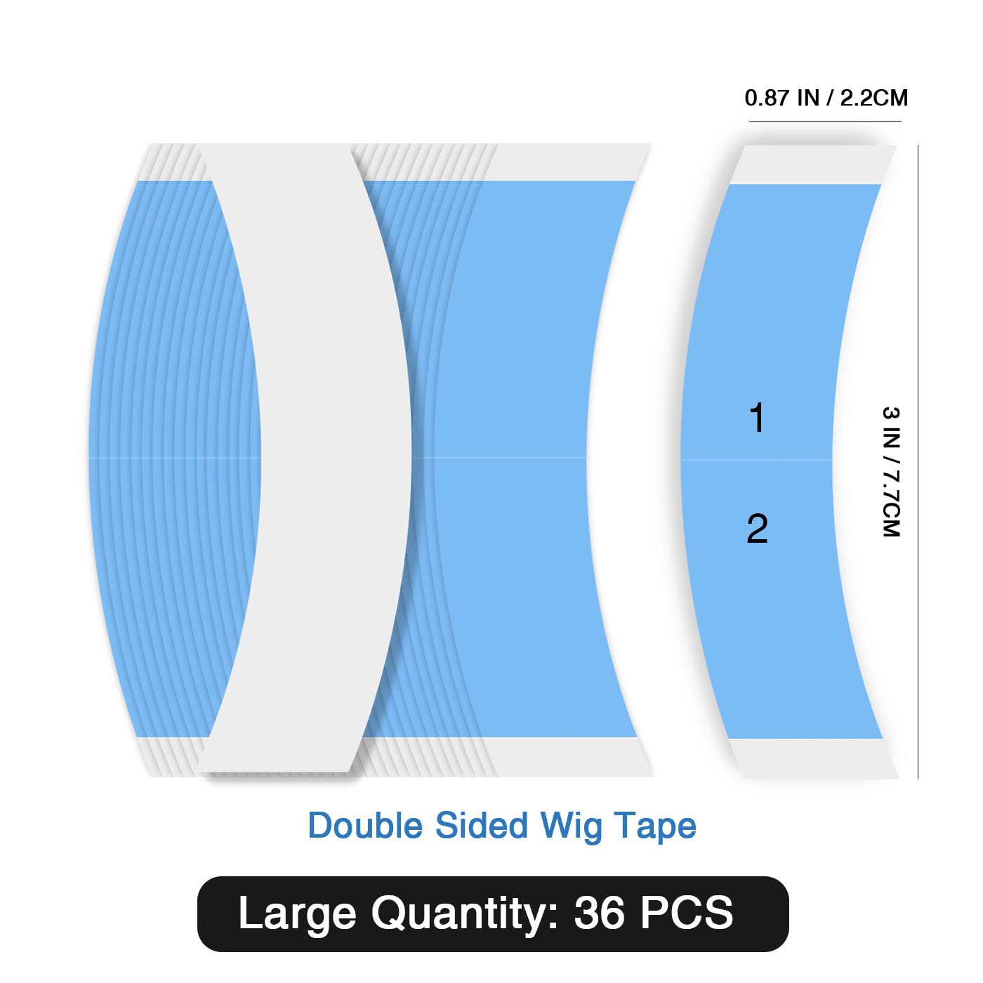 Yunle waterproof wig tape stays strong even when exposed to moisture.