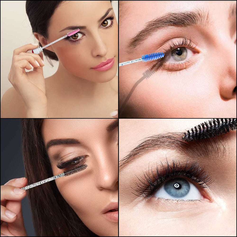 Yuntop lash brush with fibrous bristles for soft, precise application