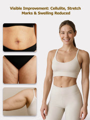 Yuonry Anti-Cellulite Massage Tool on leg showing targeted circulation benefits.