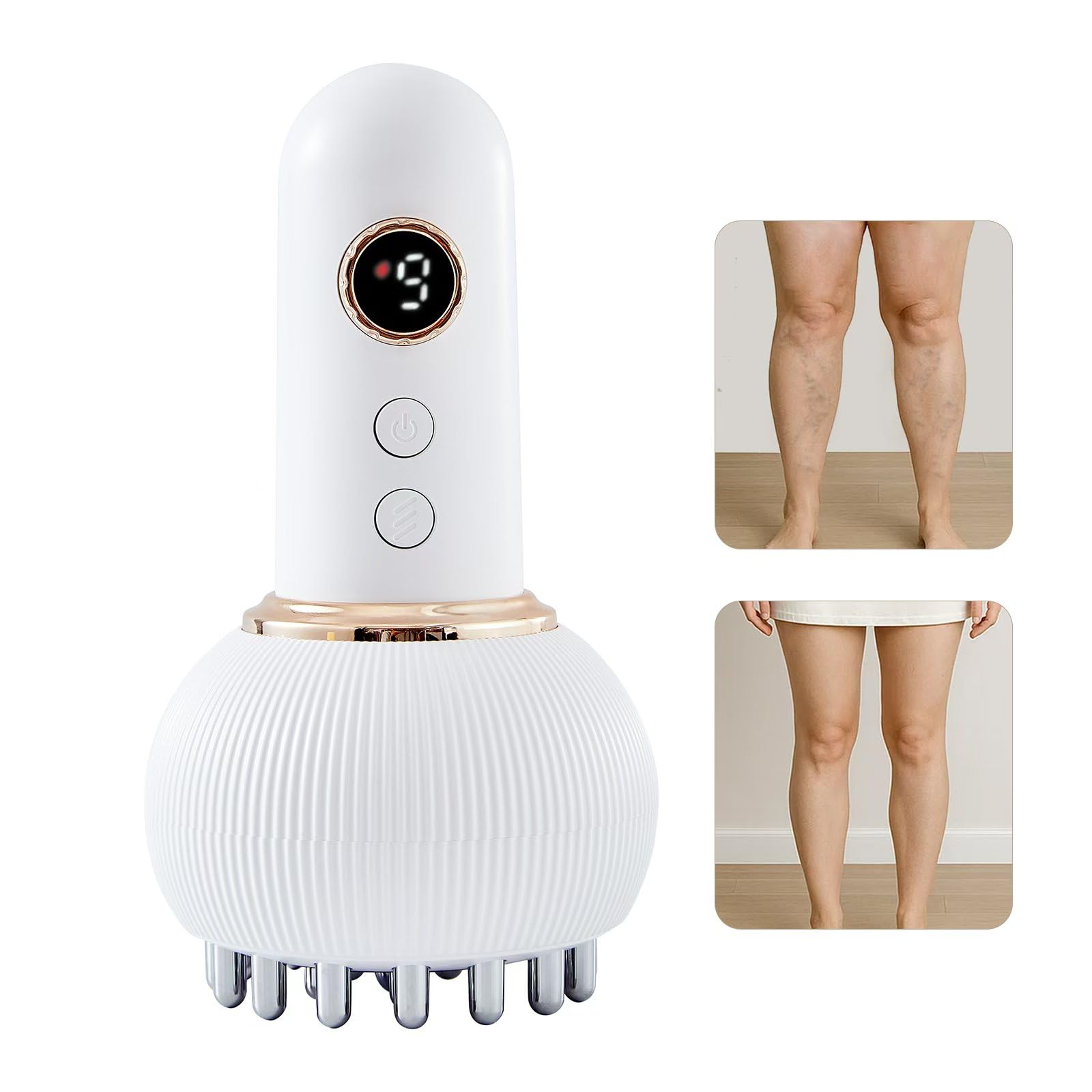 Yuonry Lymphatic Drainage Massager front view for detox support and leg relief.