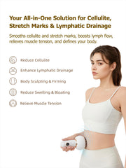 Yuonry Lymphatic Drainage Massager side view highlighting portable wireless design.