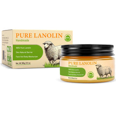 YURHERSU Pure Lanolin Face Balm jar and packaging, gift-worthy presentation.