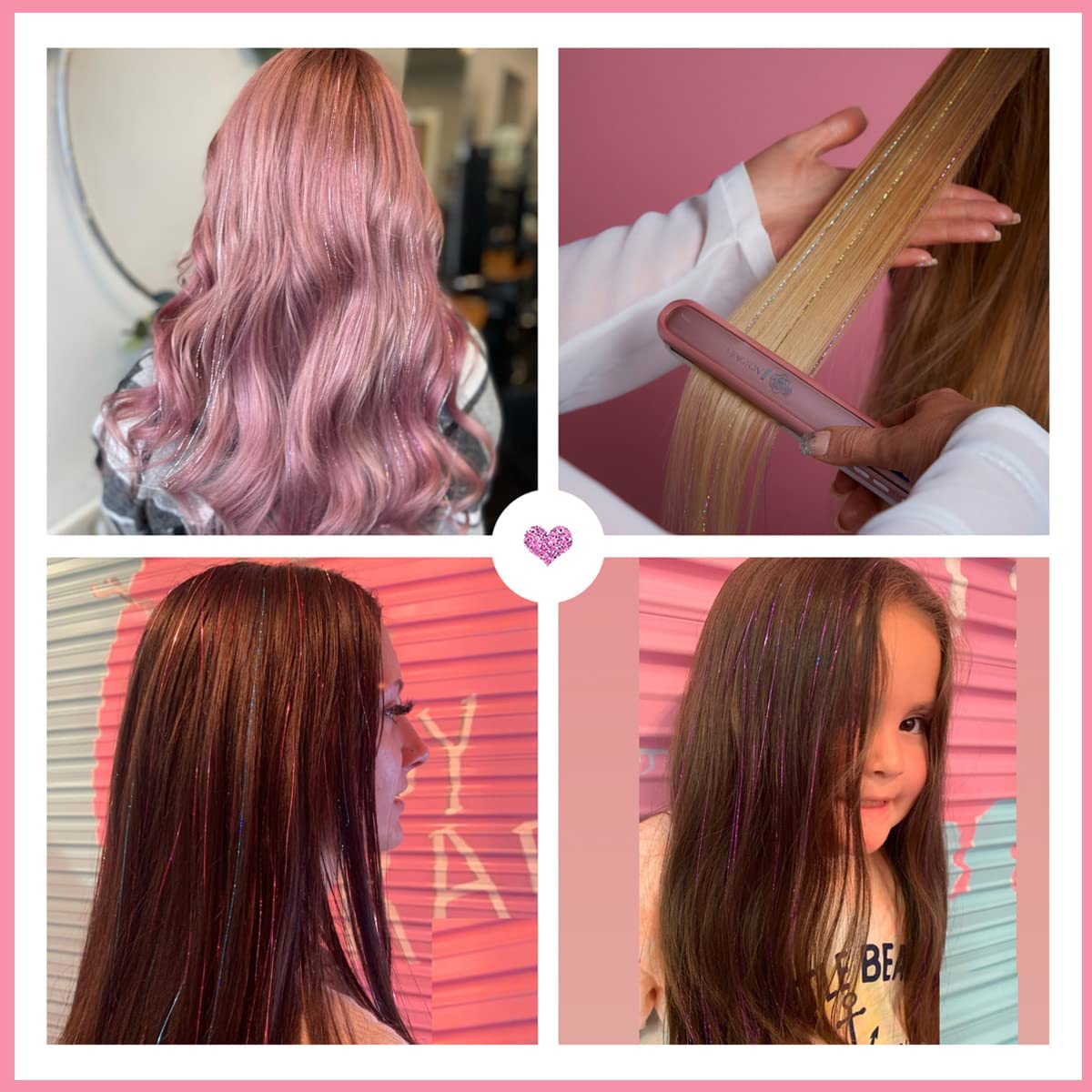 YUUYEE 48-inch hair tinsel kit for versatile looks.