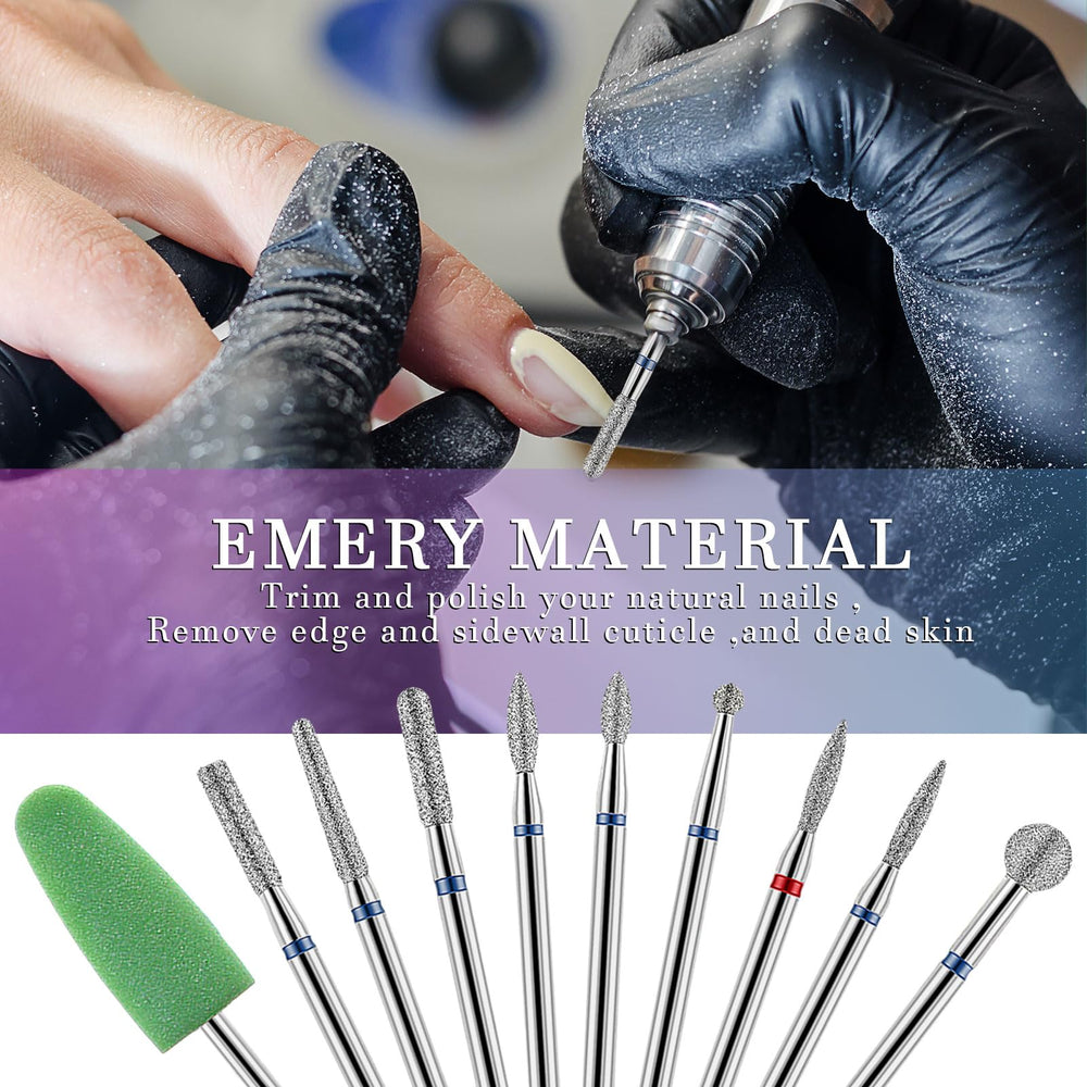 YUXIANLB easy-install bits fit 3/32-inch shank machines.