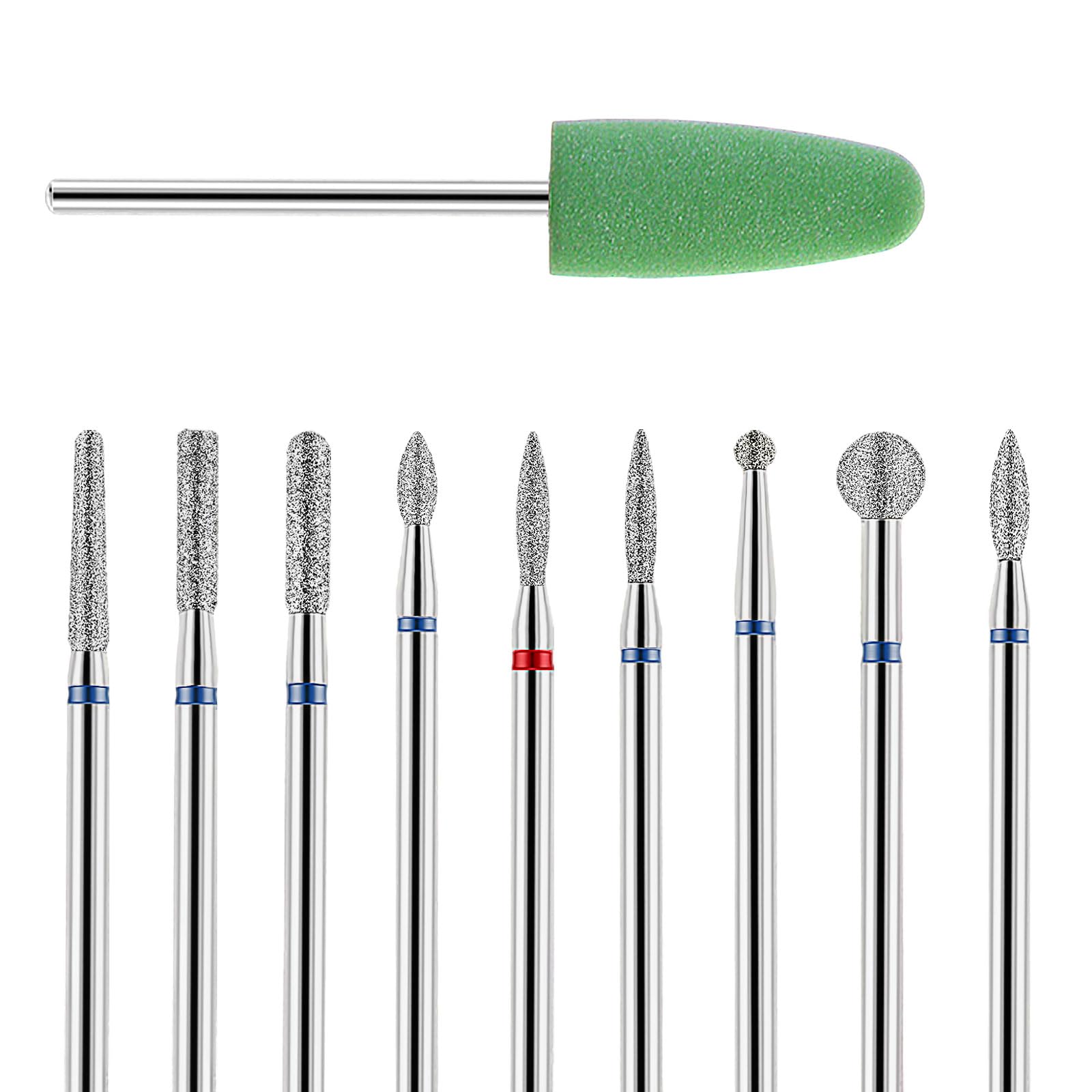 YUXIANLB nail drill bits set with diamond types for precise manicure results.