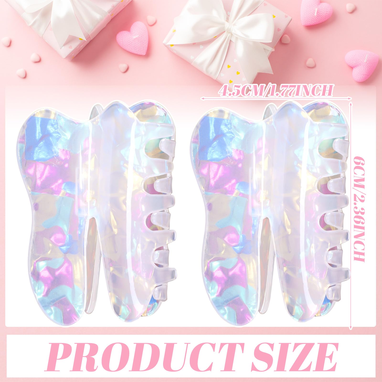 Yuxung tooth-claw clip with non-slip grip for hair.
