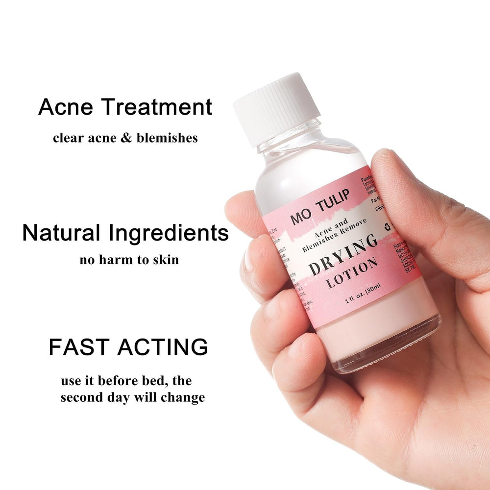 MO TULIP is dabbed on a pimple before bed for targeted overnight care.