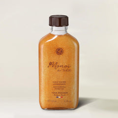 Yves Rocher Monoi Tahiti oil bottle pour, smooth application and quick absorption.