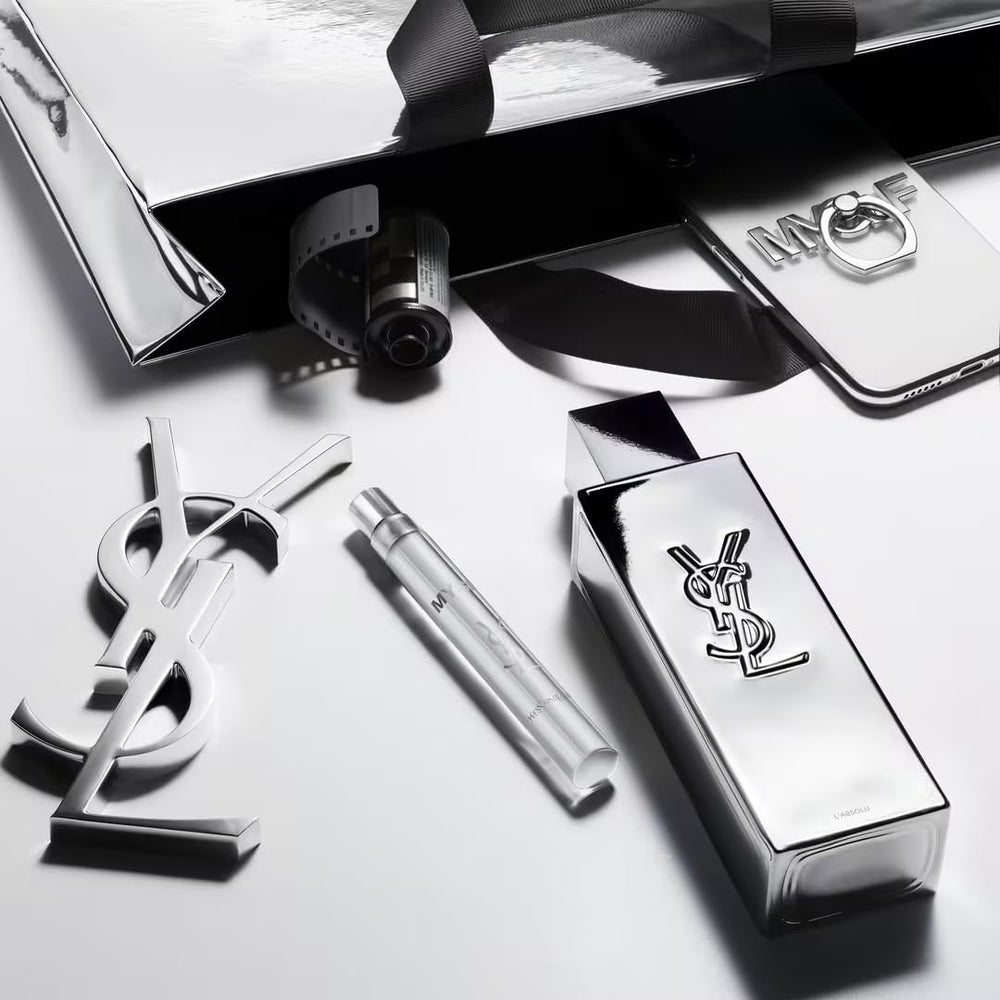 YSL MYSLF ABSOLU travel spray featuring orange blossom for daytime elegance.