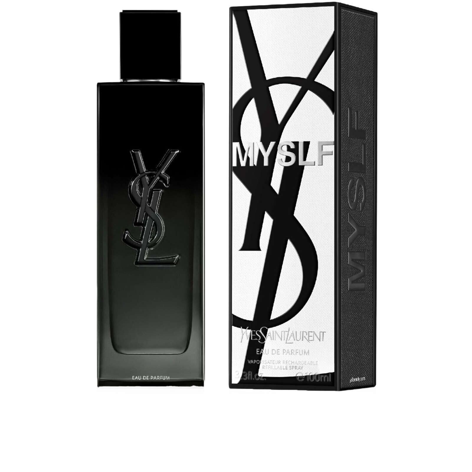 Yves Saint Laurent Myslf perfume applied on skin showing lasting aroma.