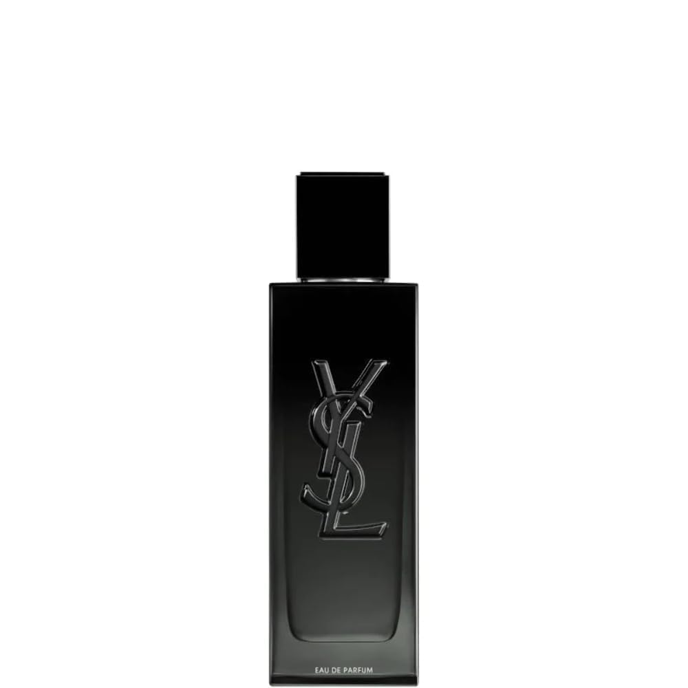 Yves Saint Laurent Myslf bottle closeup highlighting premium masculine scent.
