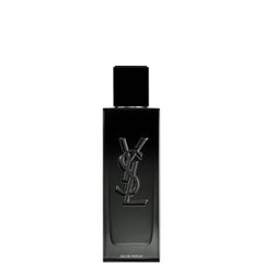 Yves Saint Laurent Myslf bottle closeup highlighting premium masculine scent.