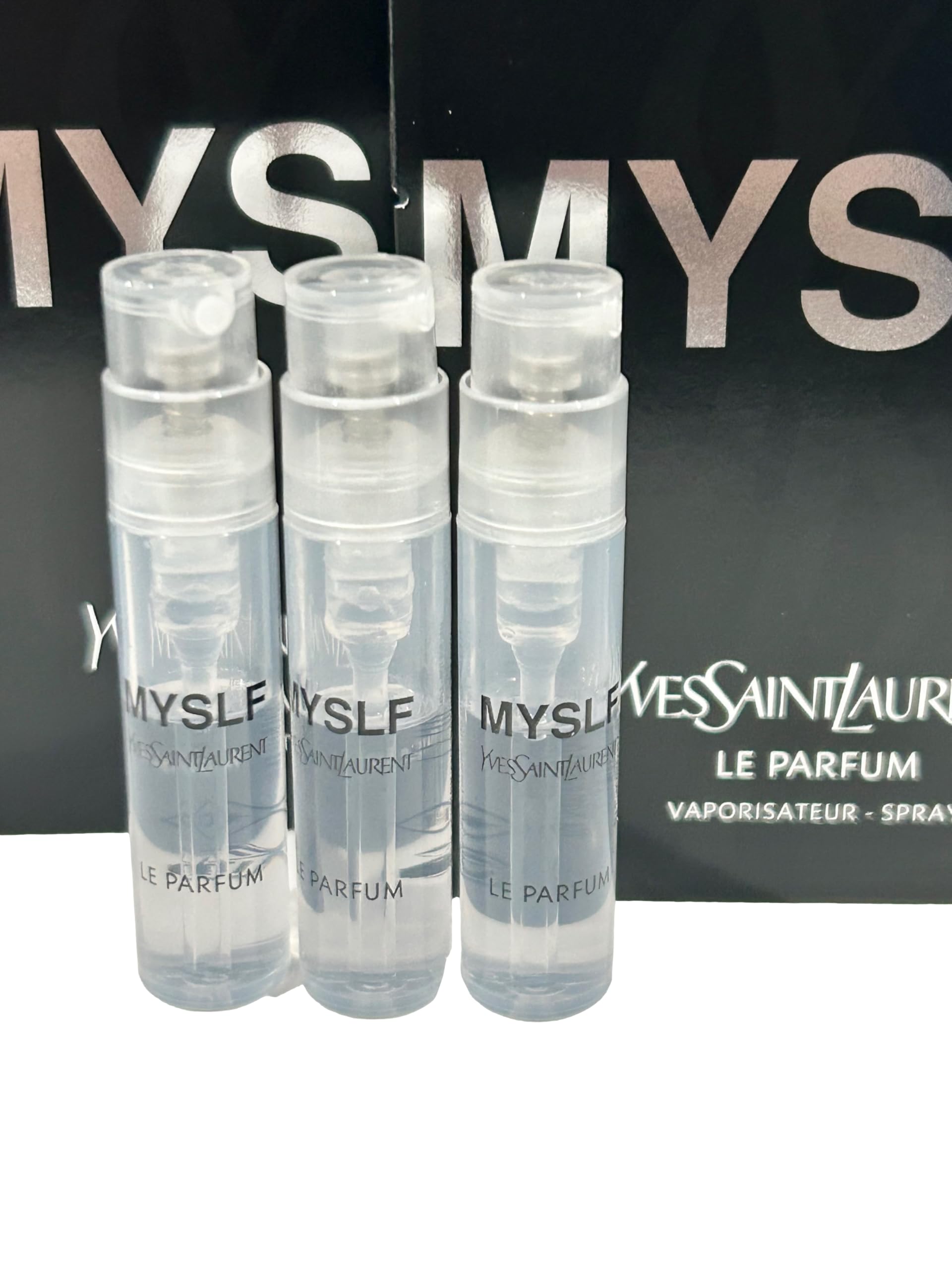 Compact MYSLF Le Parfum samples ideal for scent discovery