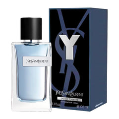 Yves Saint Laurent Y Eau de Toilette bottle front, crisp balance of freshness and strength for daily wear.