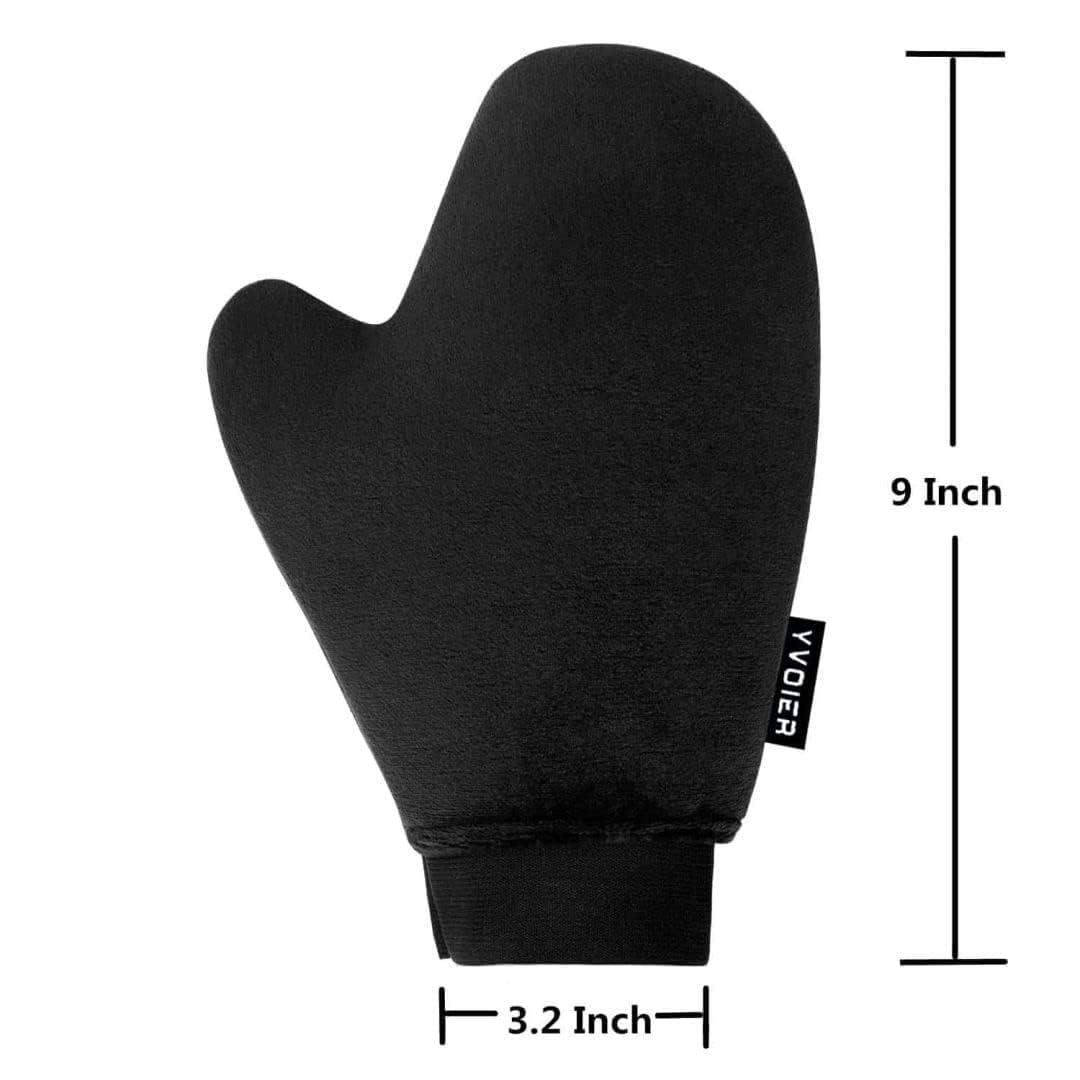 Yvoier mitt works with sprays, mousses, and lotions for versatile use.