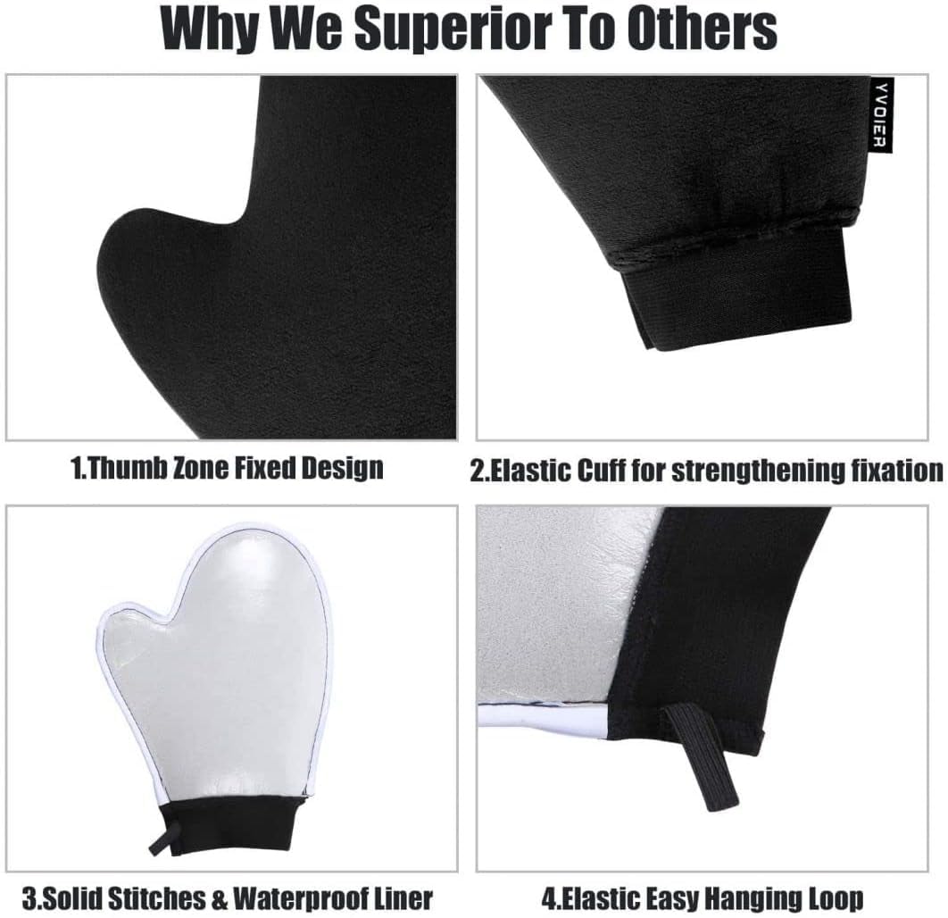 Yvoier exfoliating glove removes dead skin for smoother tan
